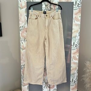 Urban outfitters wide leg high rise corduroy skate pants.